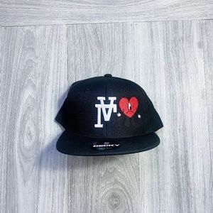 Los Angeles Un Verano Sin Ti Upside Down Black Snapback